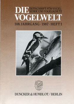 Cover Vogelwelt Jahrgang 108